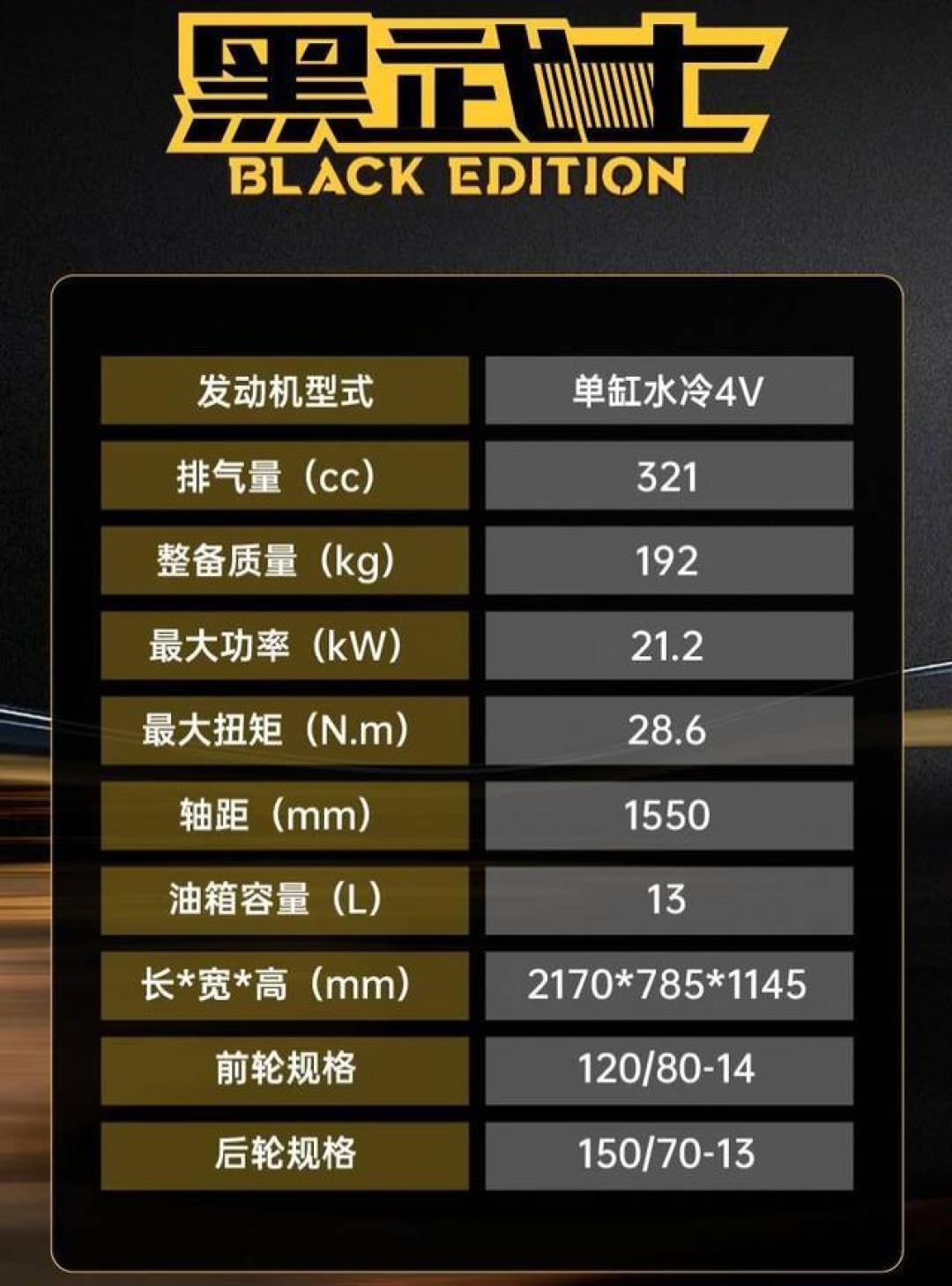 光阳赛艇S350黑武士版上市:售价降至31980元