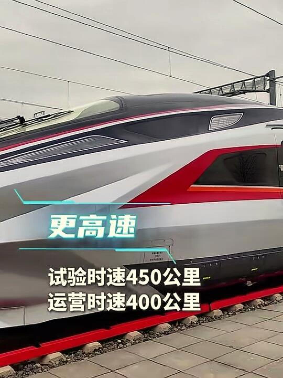 CR450动车组:全球最快高铁正式亮相,时速刷新纪录