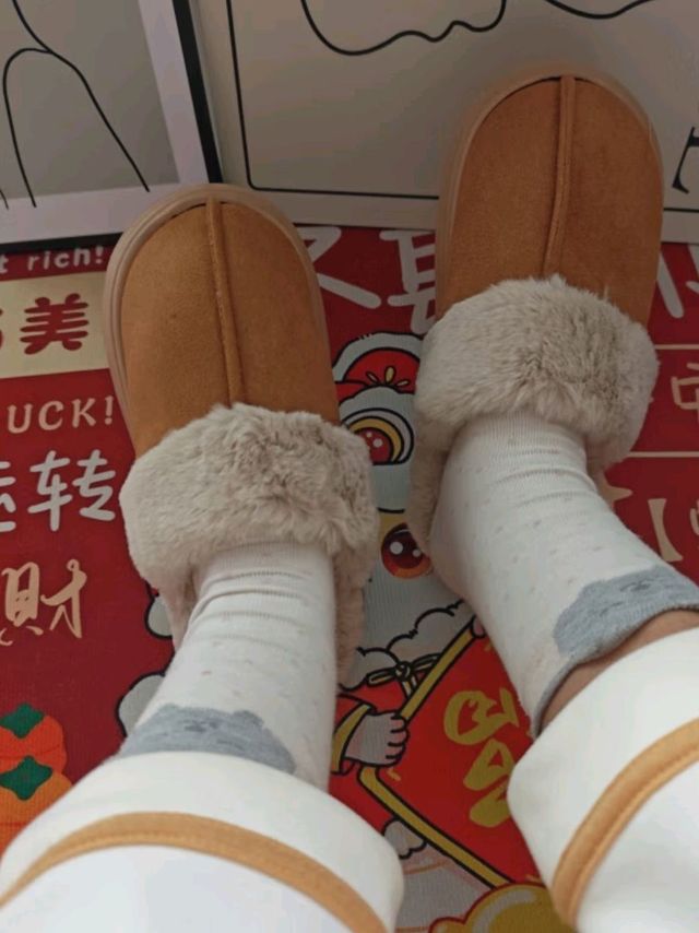 洁丽雅棉拖鞋，冬日家居必备神器！