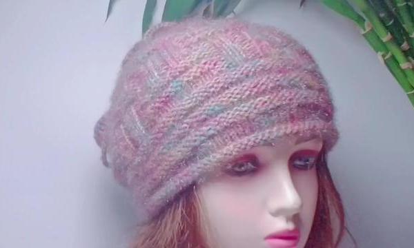 羊毛线口袋帽棒针编织教程第三集 #贝雷帽 #堆堆帽 #帽子