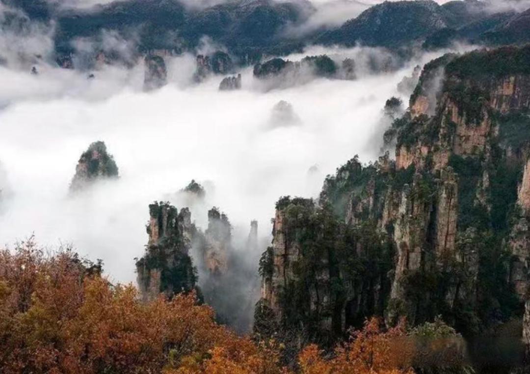 韩国游客蜂拥张家界：“这才是大国风景”