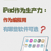 让iPad拥有生产力，有哪些变成软件可以用的？