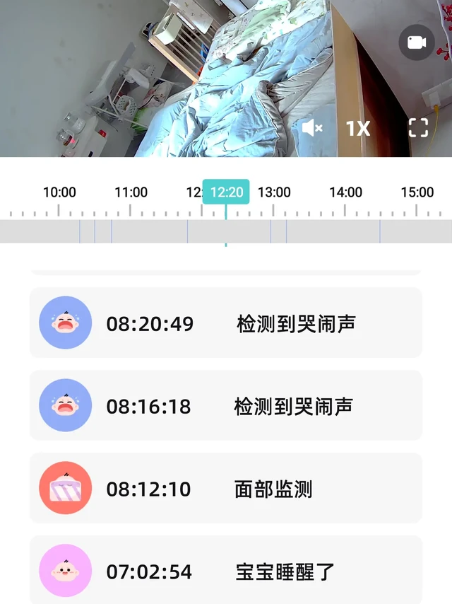 婴儿监控器。婴儿监控器，真心有必要安装一个，不仅不在家的时候可以实时查看宝宝的每一个生活瞬间，而且可以回放记录。
建议买有智能模式的，宝宝睡着了睡醒了哭闹了都会提醒，特别重要的是睡觉时还有口鼻检测非常