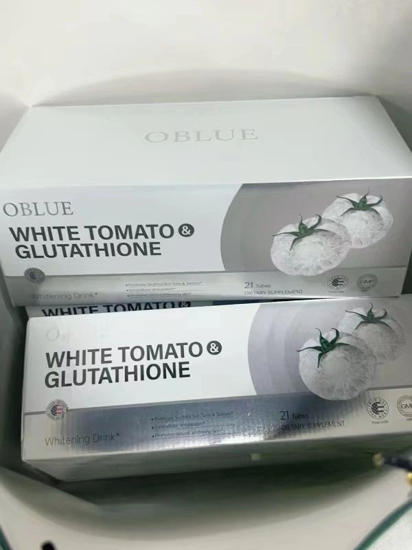 每天一支OBLUE欧林兰白番茄饮，妈生黄黑皮也能get白皮快乐