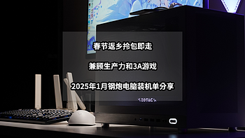 2025年春节拎包即走丨兼顾生产力和3A游戏的钢炮电脑装机单分享