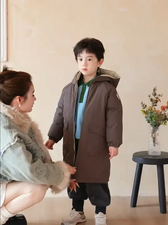 双面穿才是羽绒服的正确打开方式#萌娃穿搭