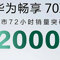 华为畅享 70X 手机上市 72 小时销量突破 12 万台