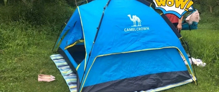 骆驼camel全自动帐篷户外便携式折