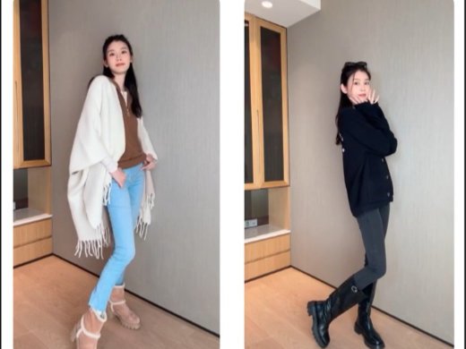 奚梦瑶冬日百搭靴分享～小明真美#奚梦瑶#鞋子
