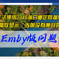 小雅Emby版无法使用2345端口重定向播放？