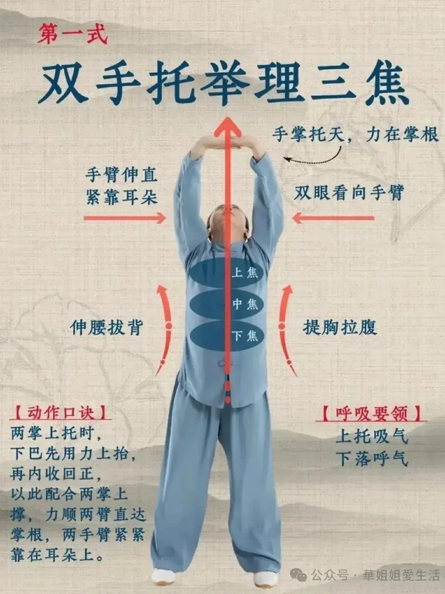 穿越千年的健康密码——八段锦

由国家体育总局健身气功管理中心推广的健身气功八段锦教学，通过动作和呼吸的配合，能够达到调理身体、增强气力、改善血液循环，加速新陈代谢，提高身体免疫力和抵抗力的效果。
八