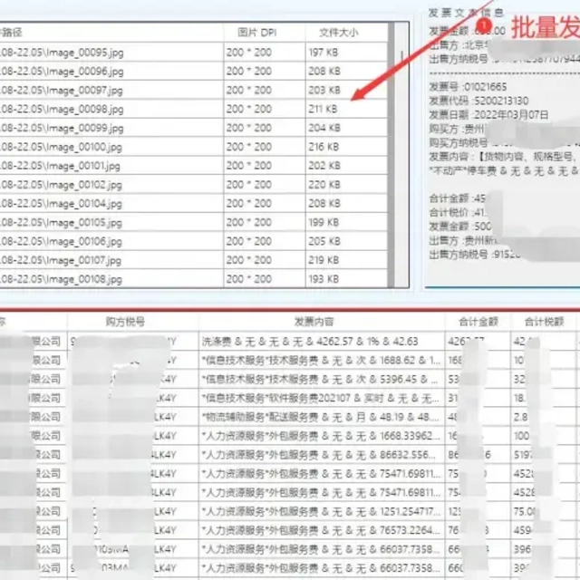 PDF发票提取到表，图片发票提取到表格，扫描件发票提取到表格