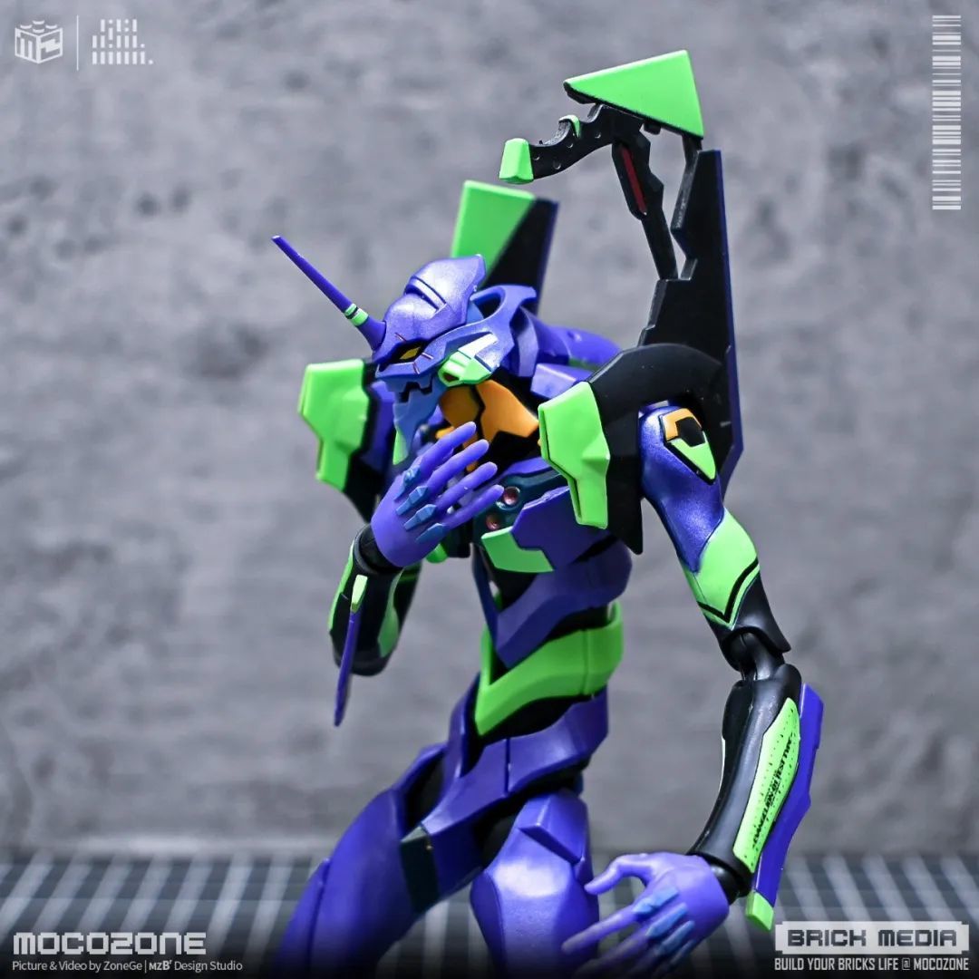 新世纪福音战士初号机 EVA-01,布鲁可这款做的还可以!