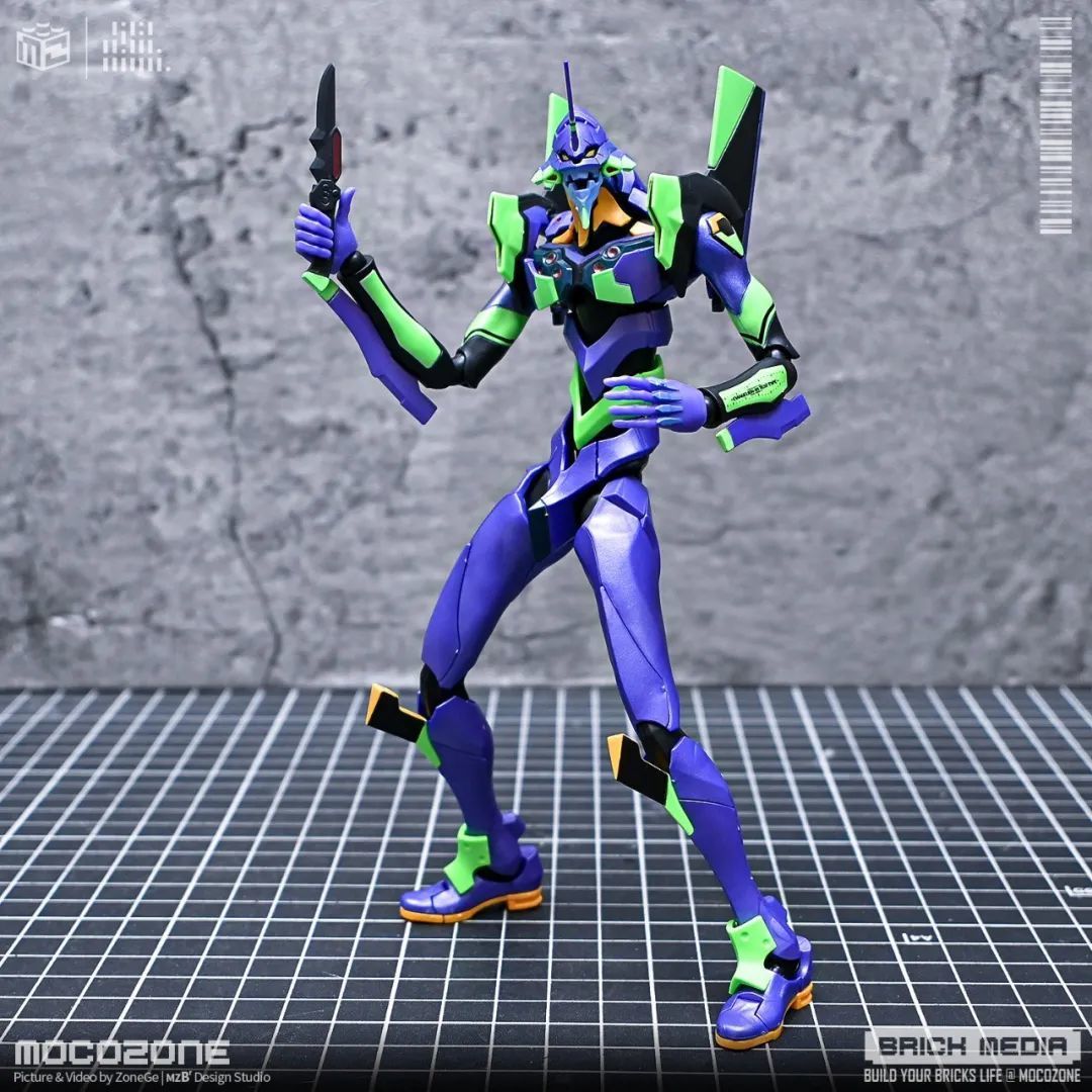 新世纪福音战士初号机 EVA-01,布鲁可这款做的还可以!