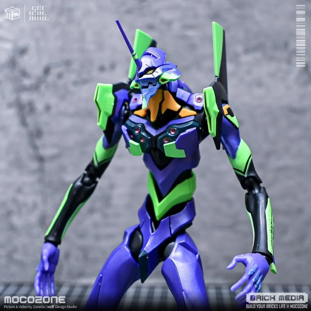 新世纪福音战士初号机 EVA-01,布鲁可这款做的还可以!