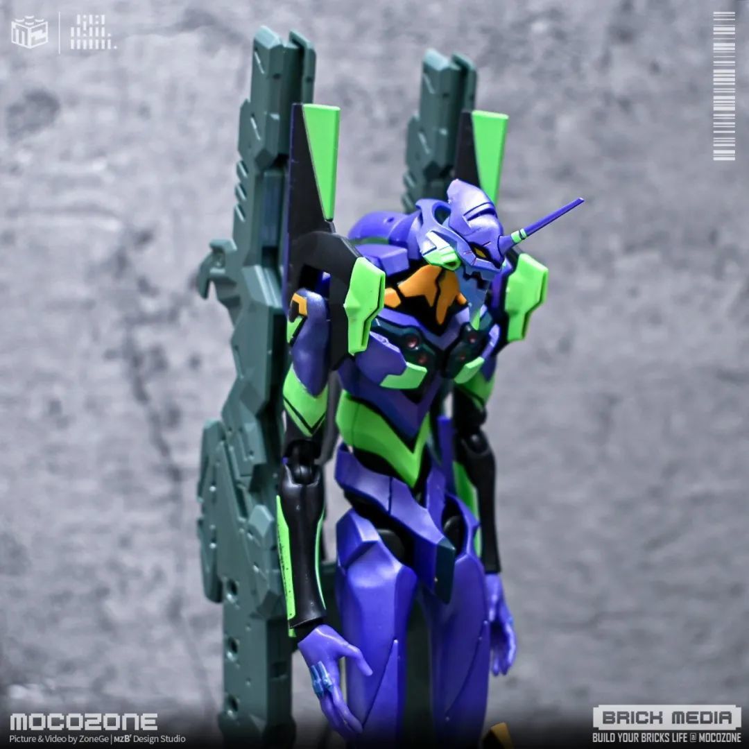 新世纪福音战士初号机 EVA-01,布鲁可这款做的还可以!