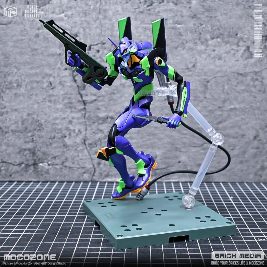 新世纪福音战士初号机 EVA-01,布鲁可这款做的还可以!