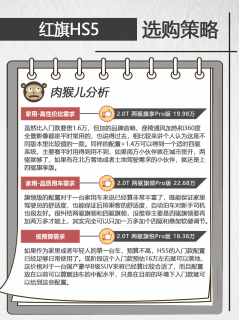 一分钟看红旗HS5不同版本区别，太难选了