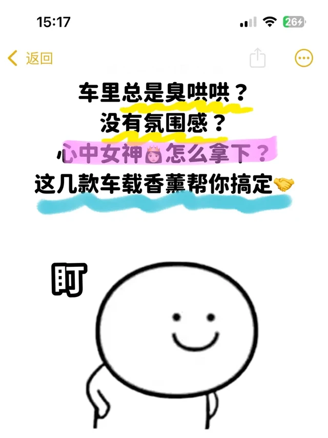 “你小子”车里无异味 早就吧crush拿下了！