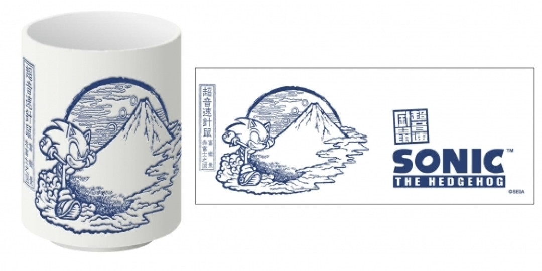 SEGA 刺猬索尼克 浮世绘 富狱景赤富士 茶杯