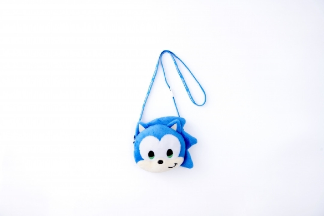 SONIC＆FRIENDS 索尼克毛绒玩偶斜挎包