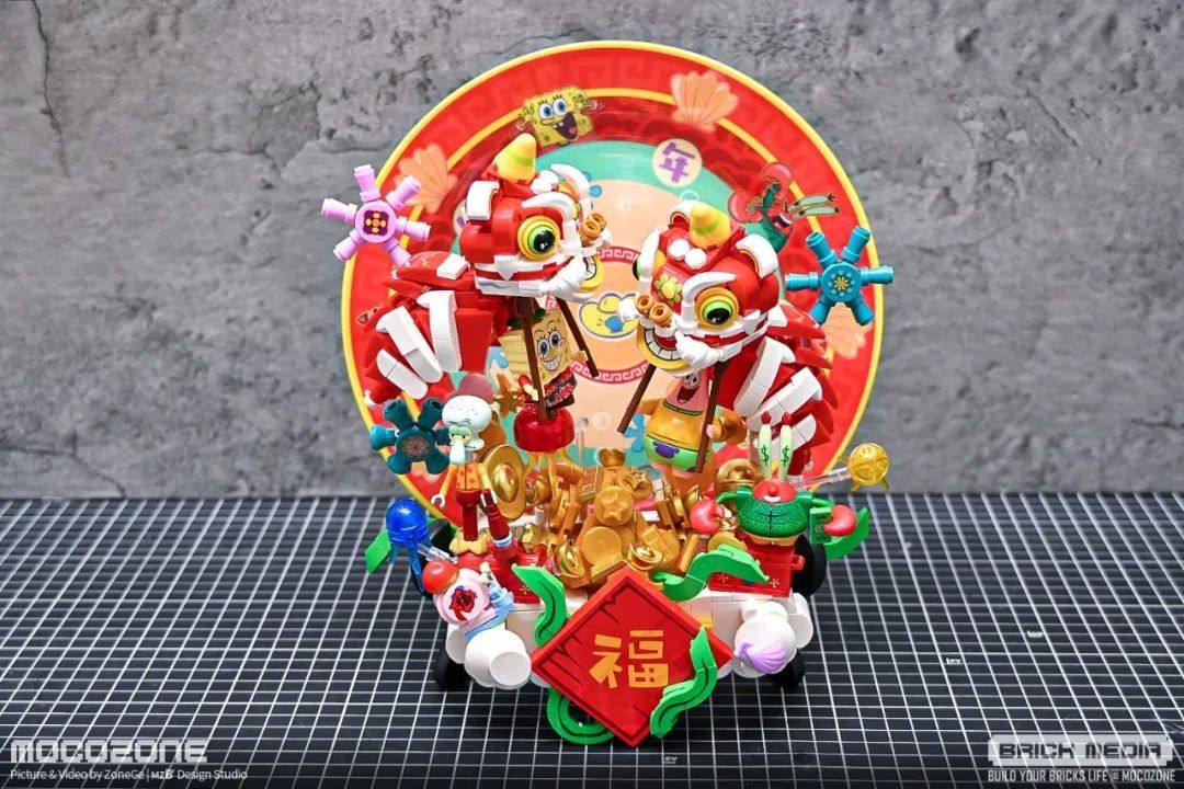海绵宝宝节庆套装,好事集盒设计的挺好看!