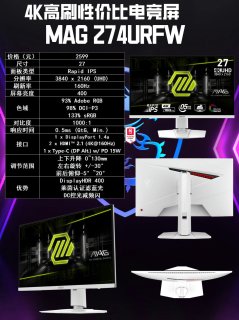 2025年纯白显示器选购推荐