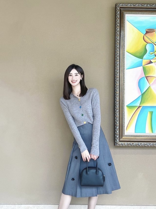 ONLY 【A字裙摆】冬季纯色露肩中长款连衣裙女