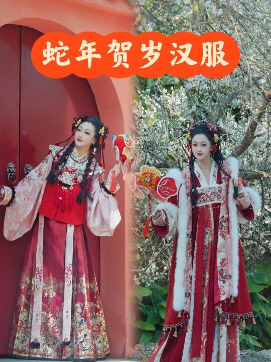 蛇年贺岁汉服👉🏻十三余灵蛇系列