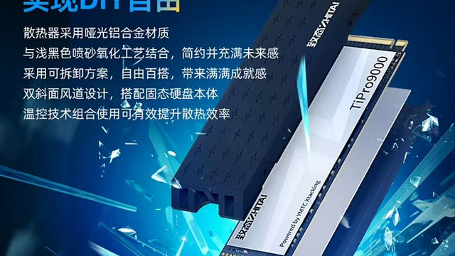 致态 TiPro9000 1TB SSD——PCIe 5.0 极速存储新纪元