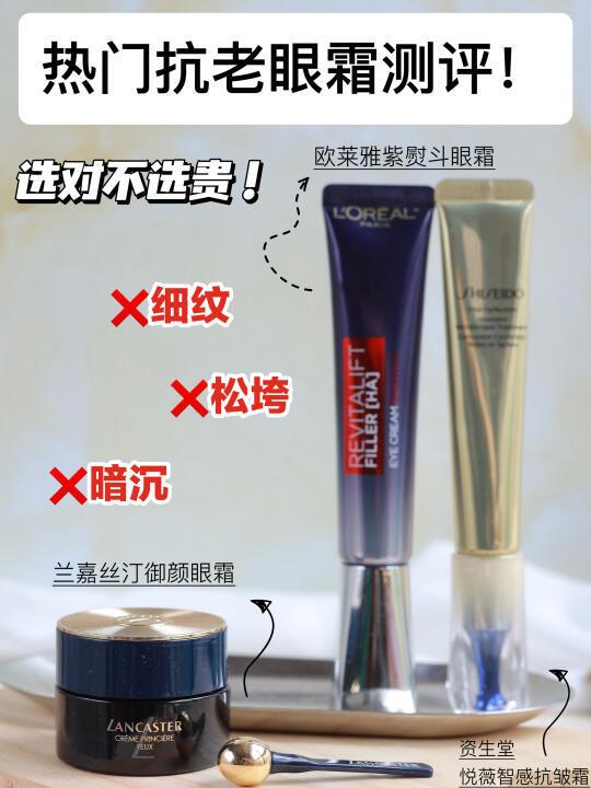 垮眼党热门抗老眼霜测评！选对就看这一篇！