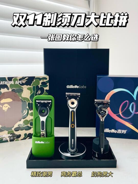 实用不踩雷的剃须刀，让男人疯狂心动的礼物
