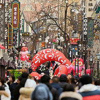 城市中人流涌动 青岛市南区“年经济”蓬勃旺盛