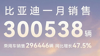 1月销量超30万辆，比亚迪稳坐中国品牌汽车销冠宝座