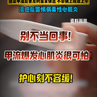 甲流肆意🆘警惕心肌炎，辅酶q10不可缺！