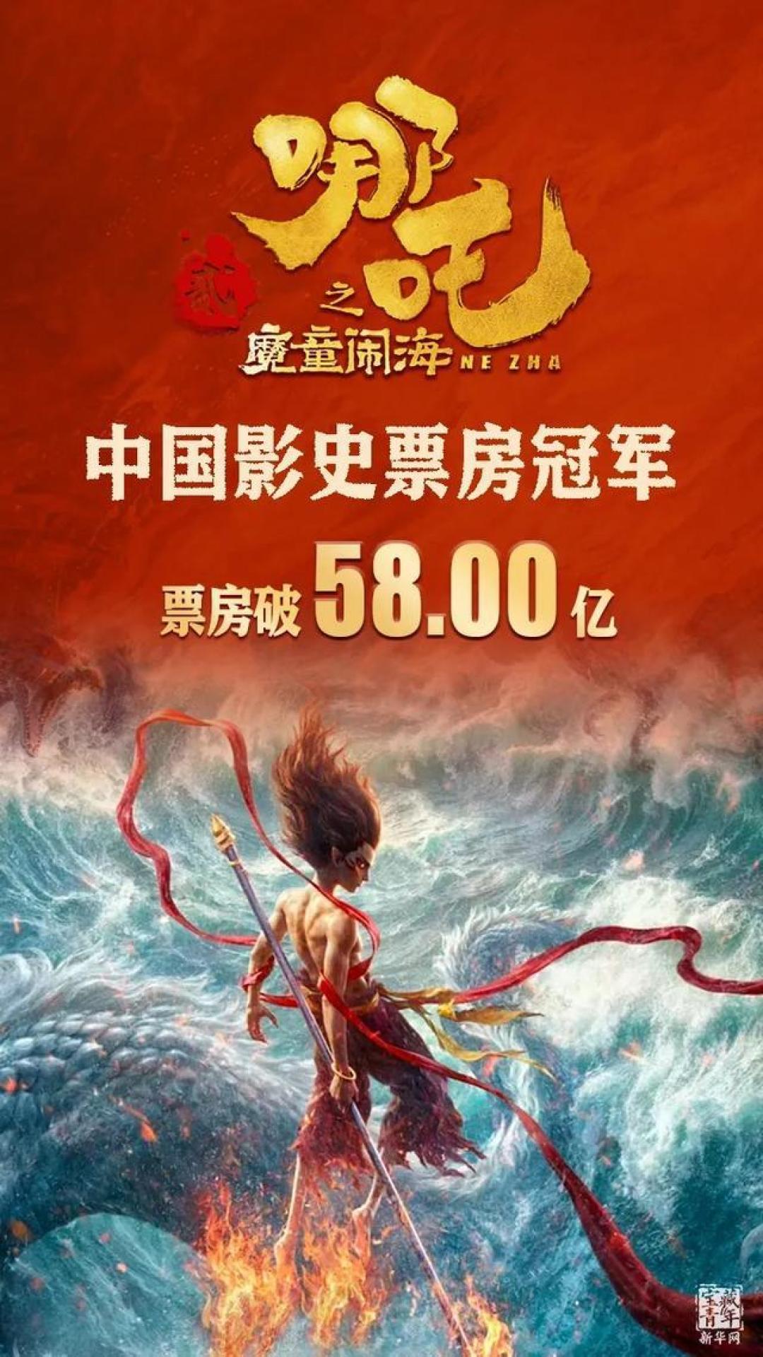 《哪吒之魔童闹海》票房破90亿,跻身全球动画前五