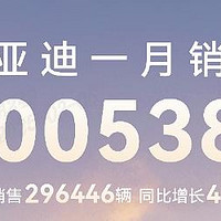 中国销冠，比亚迪1月销量超30万辆，出口量飙升83.4%