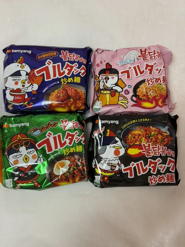 三养火鸡面居然有这么多口味！！