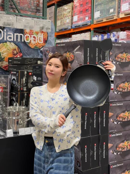 惊‼来开市客逛街被钻石锅硬控30秒💎