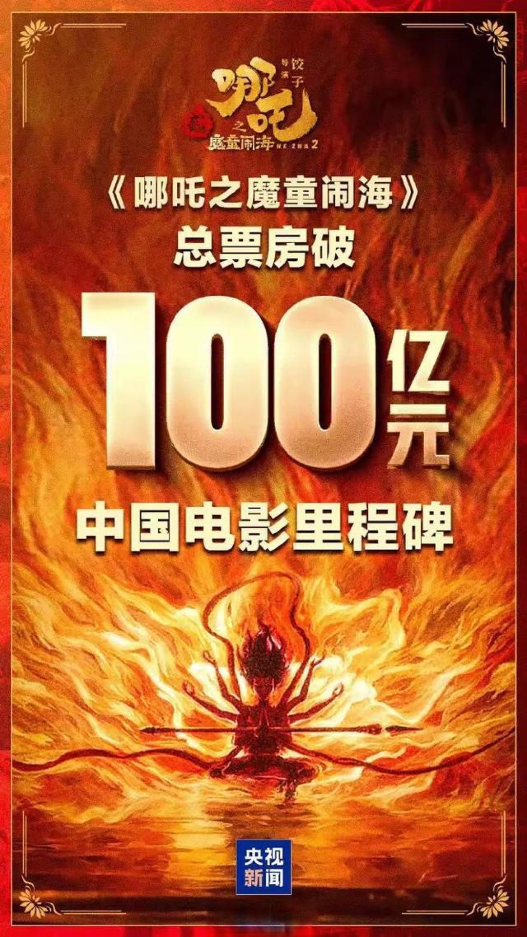 哪吒2：光影传奇引领国产动画刷新全球票房榜单