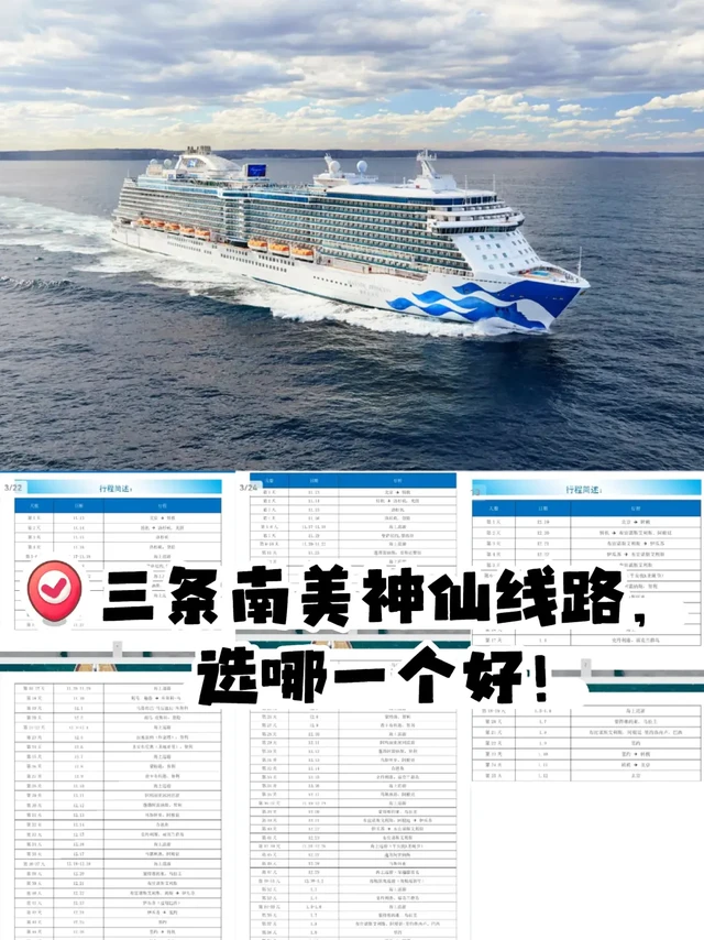 邮轮控看过来，南美线路大PK