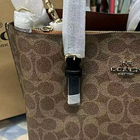 蔻驰COACH女士中号手提单肩斜挎包托特包CV965IMQRX-X