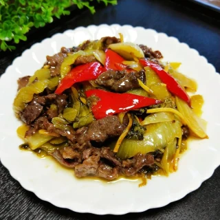 家常菜推荐-酸菜炒牛肉