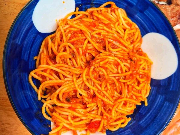 番茄肉酱面，小朋友的最爱