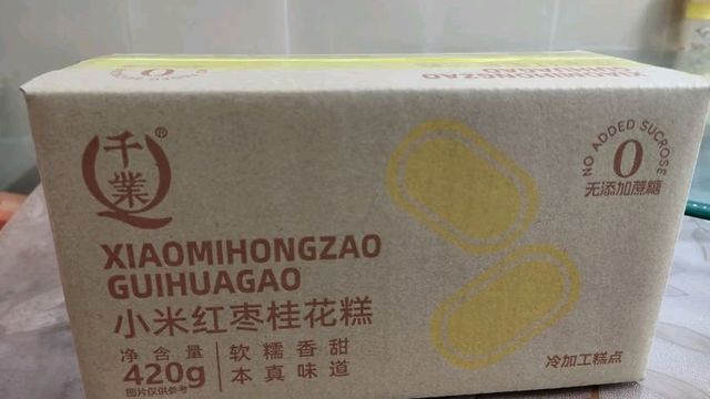千业小米红枣桂花糕420g