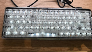 洛斐（LOFREE）透明1%双模无线机械键盘高透客制水母轴体