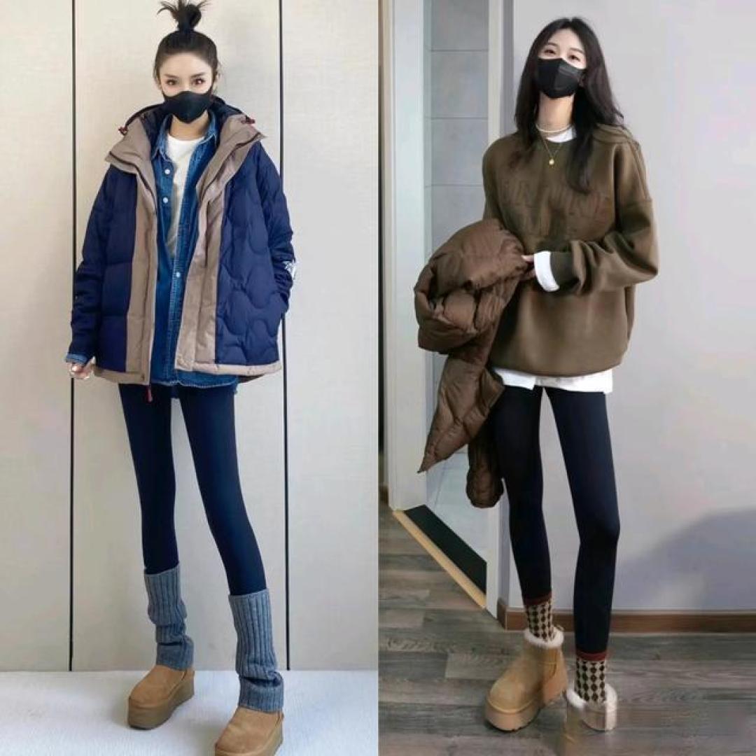 鲨鱼裤搭配袜套:冬季时尚与温暖兼顾的穿搭秘诀