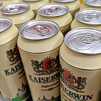 凯撒kaiserwin原浆小麦白啤精酿啤酒整箱 德国原瓶原装进口500ml*24罐