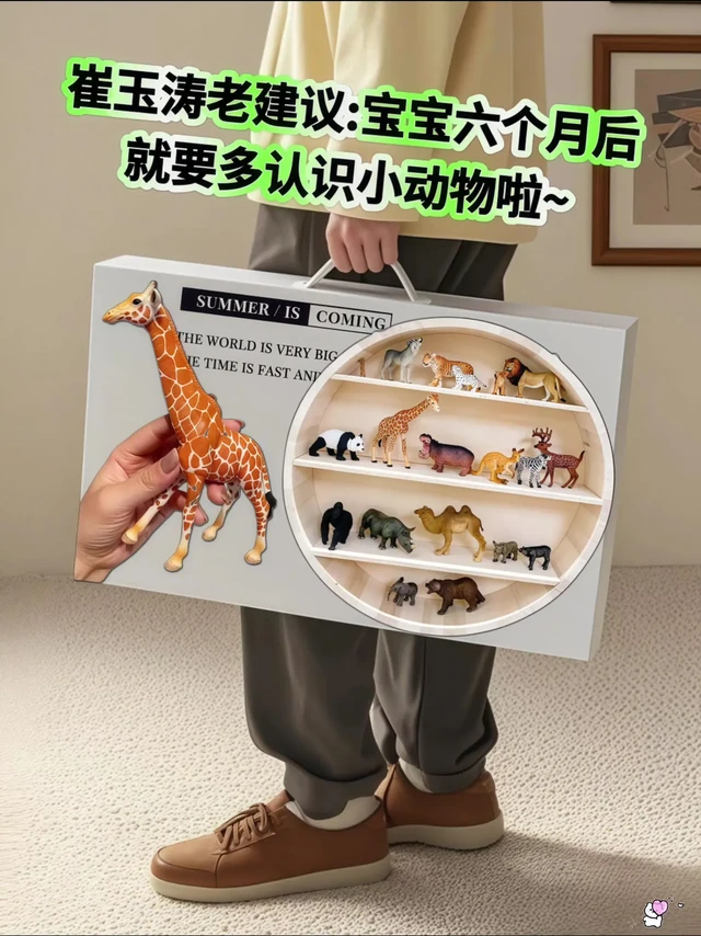 一周岁儿保的时候医生说可以买些动物模型教孩子认了。我入的是纽奇家的这一套，虽然便宜哈，但质感真的很好，都是一比一仿真的，连动物身上的纹路都看得很清楚，基本都是实心的，拿在手里面也是沉甸甸的很有分量，全