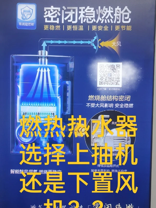 #热水器 #安全健康更节能 #既节能又性能 #提升幸福感的品质家电
燃气热水器选择上置风机还是下置风机？哪个结果更好？我来说[放大镜R][放大镜R][放大镜R]
[举手R]上置风机的优缺点
优点:
1